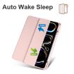 iPad Pro 13 2024 Pink Acrylic 3-Fold Smart Leather Tablet Case - 3