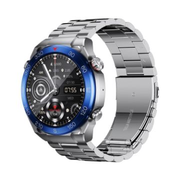 WS-20 1.43" IP67 Sport Smart Watch, Health Monitor, Steel Strap Silver - 1