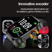 G40S 2.06" IP67 BT5.2 Sport Smart Watch, Health Monitor, Orange - 7
