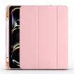 iPad Pro 13 2024 Pink TPU Leather Smart Case with Pen Slot - 1
