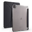 iPad Pro 13 2024 Black TPU Leather Smart Case with Pen Slot - 2