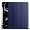 iPad Pro 13 2024 Dark Blue TPU Leather Case with Pen Slot - 1