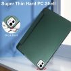 iPad Pro 13 2024 Dark Green Frosted Smart Leather Tablet Case - 6