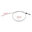 Off-road Motorcycle 22mm Throttle Clamp Hand Grip Red/Silver Cable - 5