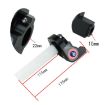 Off-road Motorcycle 22mm Throttle Clamp Hand Grip Gold/Silver Cable - 4