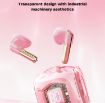 ROCK RAU0766 Pink Bubble Transparent TWS Bluetooth Earphone with Lanyard - 3