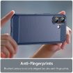iPhone 17 Blue Carbon Fiber TPU Case - Brushed Texture Cover - 5