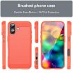 iPhone 17 Red Carbon Fiber TPU Case - Brushed Texture Cover - 2