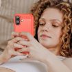 iPhone 17 Red Carbon Fiber TPU Case - Brushed Texture Cover - 7