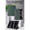 iPad Pro 13 2024 Green Mutural Multi-fold Smart Leather Case - 3