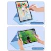 iPad Pro 13 2024 Sky Blue Magnetic Leather Case with Pen Slot - 6