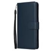 OPPO Reno13 5G Leather Phone Case, 3-Card Slots, Navy Blue, Global - 2