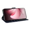OPPO Reno13 5G Leather Phone Case, 3-Card Slots, Navy Blue, Global - 6