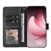 OPPO Reno13 5G Leather Phone Case, Global 3-Card Slots, Black - 4