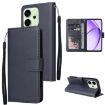 OPPO Reno14 5G Leather Phone Case, 3-Card Slots, Navy Blue, Global - 1
