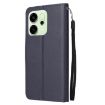 OPPO Reno14 5G Leather Phone Case, 3-Card Slots, Navy Blue, Global - 3