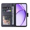 OPPO Reno14 5G Leather Phone Case, 3-Card Slots, Navy Blue, Global - 4