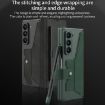 Galaxy Z Fold7 5G GKK Armor Flip Leather Case with Pen Slot - Green - 7