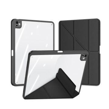 iPad Pro 13 2024 DUX DUCIS Magi Series Leather Case - Black - 1