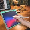 iPad Pro 13 2024 Shockproof Silicone Hybrid Case with Holder Mint/Grey - 6