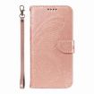Xiaomi 14 Ultra Rose Gold Swallowtail Butterfly Embossed Leather Case - 2