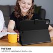 iPad Pro 13 2024 Black Rhombus Lattice Leather Smart Case - 7
