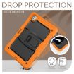 iPad Pro 13 2024 Orange Silicone Tablet Case with Strap & Holder - 6