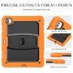 iPad Pro 13 2024 Orange Silicone Tablet Case with Strap & Holder - 7