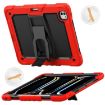 iPad Pro 13 2024 Red Silicone Tablet Case with Strap & Holder - 1