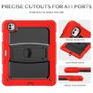 iPad Pro 13 2024 Red Silicone Tablet Case with Strap & Holder - 7