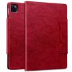 iPad Pro 13 2024 Red Cat Buckle Leather Smart Tablet Case - 2