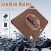 iPad Pro 13 2024 Case - Rotation Holder Silicone Hybrid PC (Chocolate) - 5