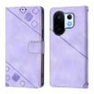 Vivo S30 Pro Mini Light Purple Embossed Leather Phone Case - 2