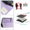 Xiaomi 14 Ultra 5G Purple Cat Rat Embossed RFID PU Case with Strap - 5