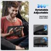 iPad Pro 13 2024 Black Silicone Hybrid PC Case with Shoulder Strap - 6