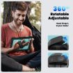 iPad Pro 13 2024 Silicone Hybrid PC Case with Strap - Light Blue/Black - 6