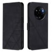 Realme Narzo 80 Pro Black 3D Embossed Flip Leather Crossbody Case - 2