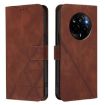 Realme Narzo 80 Pro Brown 3D Embossed Flip Leather Crossbody Case - 2