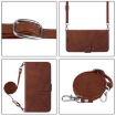 Realme Narzo 80 Pro Brown 3D Embossed Flip Leather Crossbody Case - 3