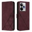 Realme Neo7 Turbo 5G Wine Red 3D Embossed Flip Leather Phone Case - 2