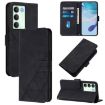 Realme V70/C75 5G Crossbody 3D Embossed Flip Leather Case - Black - 1