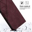 Ulefone Note 14 Wine Red 3D Embossed Flip Leather Crossbody Case - 5
