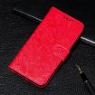 Xiaomi Poco F7 Pro/Redmi K80 Red Lace Flower Flip Leather Case - 6