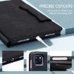 Samsung Galaxy Tab A8 10.5 Leather Smart Case, Cat Buckle, Black - 7