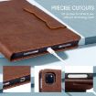 Samsung Galaxy Tab A8 10.5 Leather Case, Cat Buckle, Brown - 7