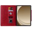 Samsung Galaxy Tab S9+/S8+/S7+ Red Cat Buckle Leather Tablet Case - 4
