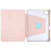 iPad Pro 13 2024 GEBEI Pink Acrylic TPU Rotating Leather Case with Pen Slot - 4