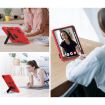 iPad Pro 13 2024 Red Black Silicone Acrylic Tablet Case with Holder - 3