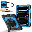iPad Pro 13 2024 Black Blue Robot Silicone Hybrid Tablet Case - 2