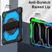 iPad Pro 13 2024 Black Blue Robot Silicone Hybrid Tablet Case - 5